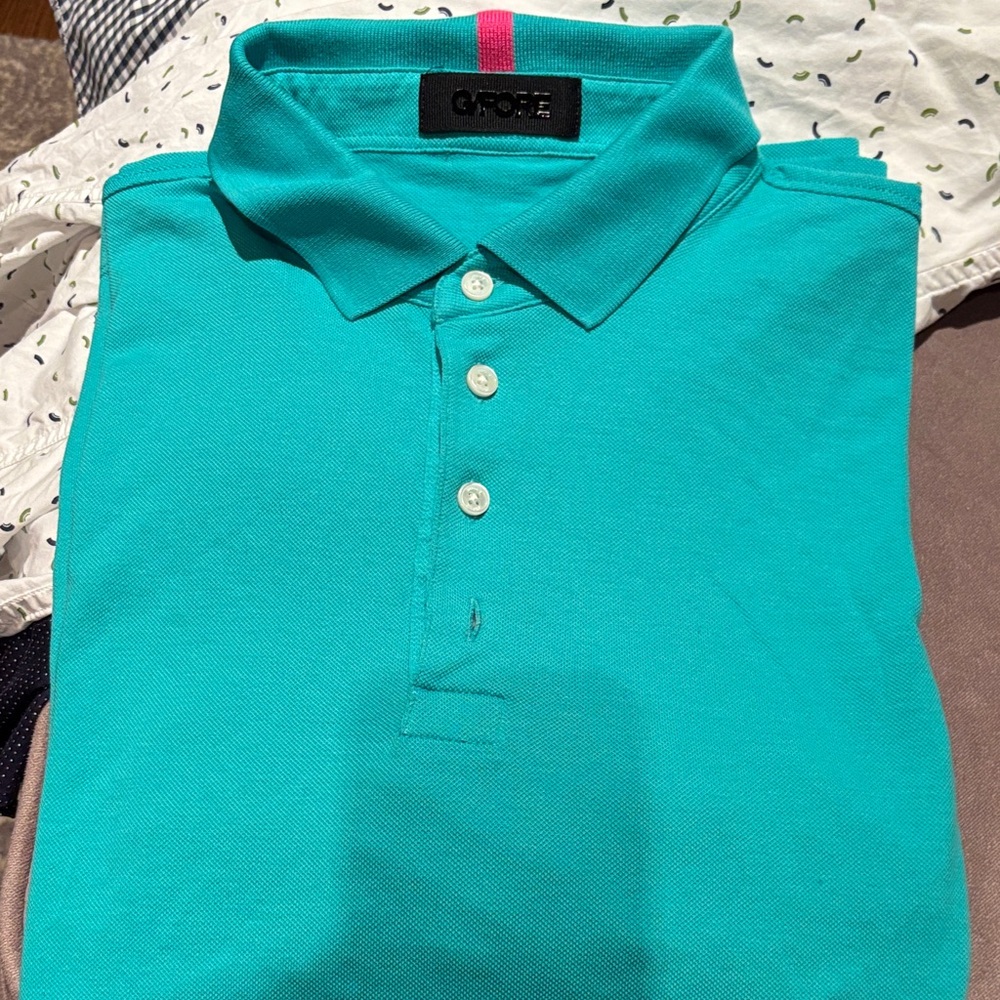 G/FORE Vibrant Teal Polo Shirt